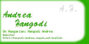 andrea hangodi business card
